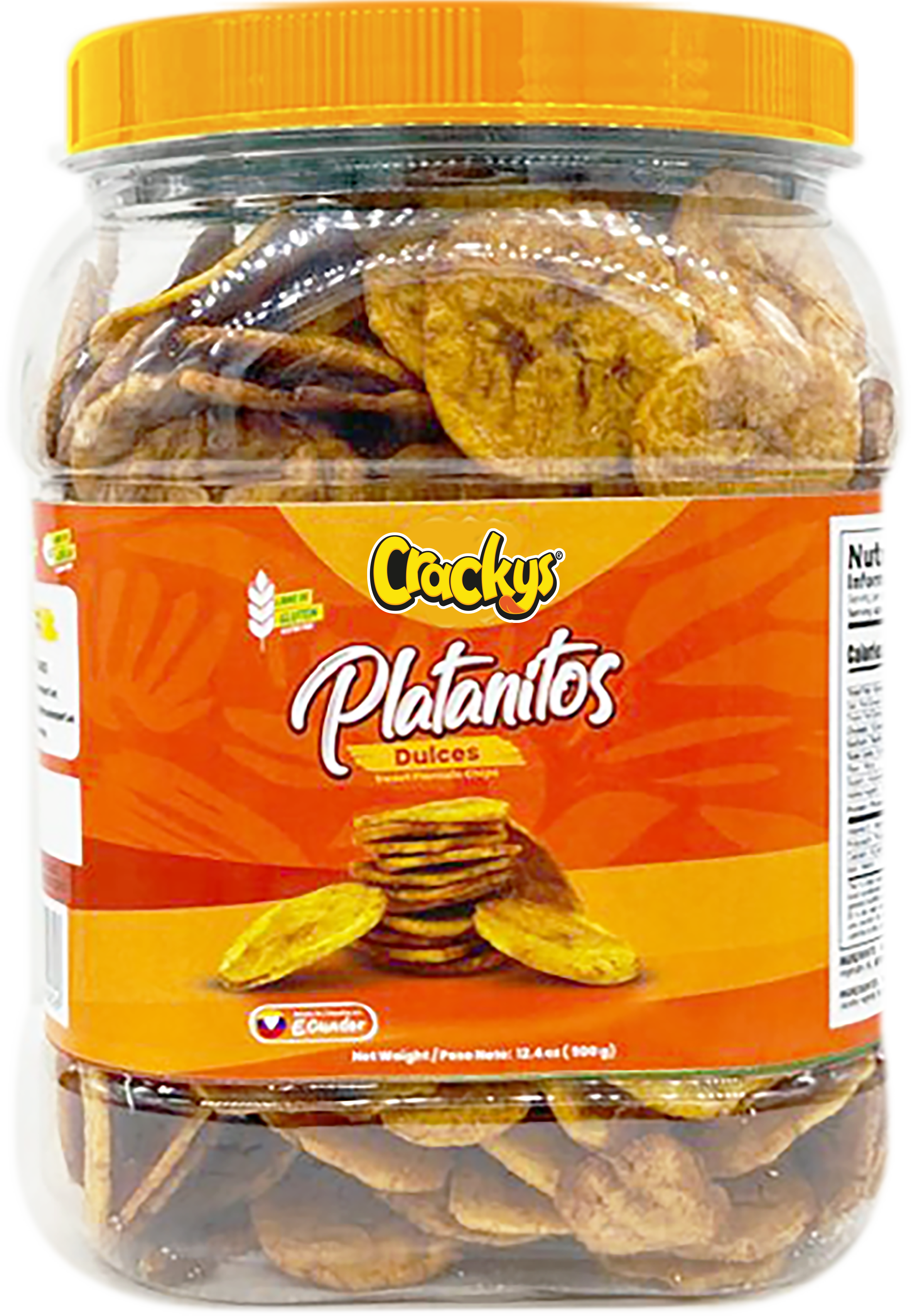CRACKYS Sweet Plantain Chips - 22 oz (625g)