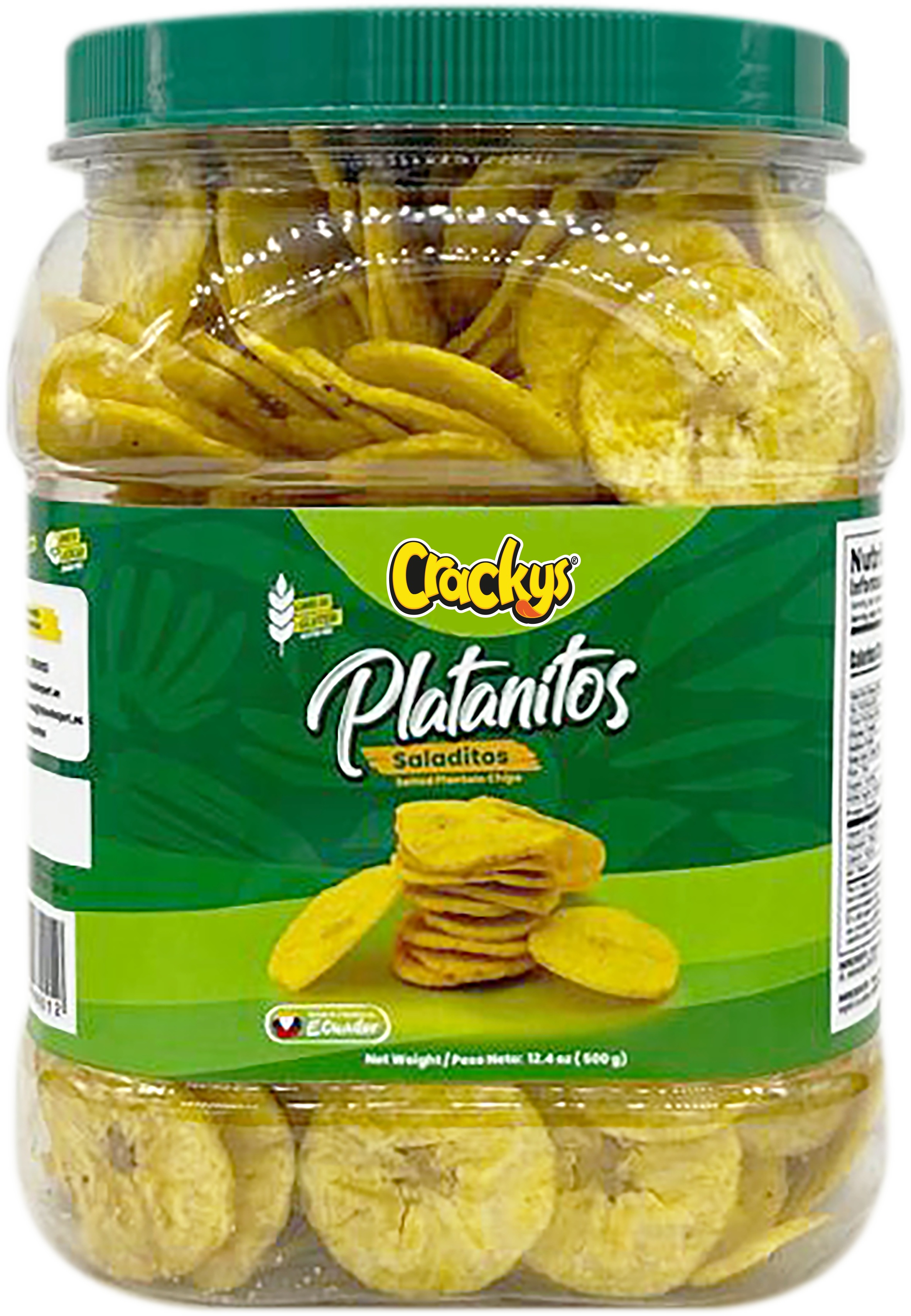 CRACKYS Salted Plantain Chips - 22 oz (625g)