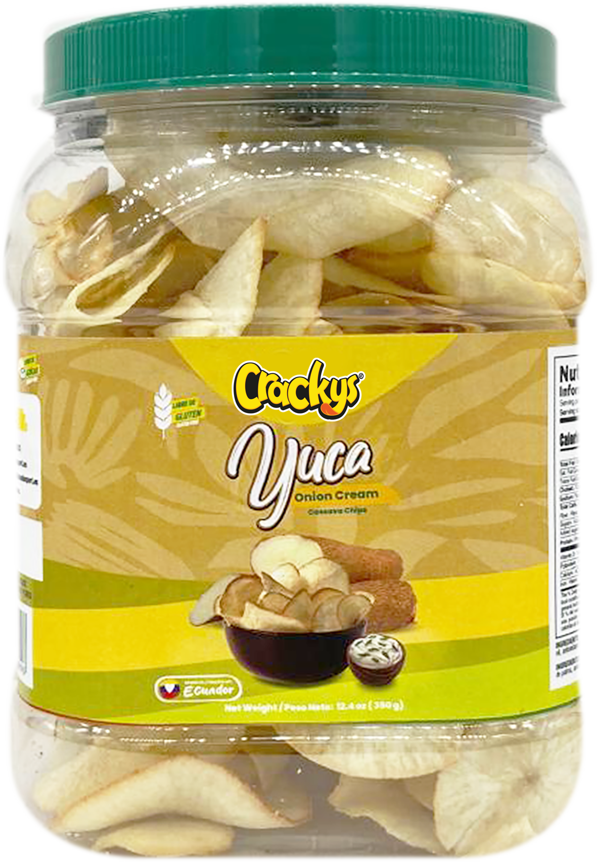 CRACKYS Onion Cream Cassava Chips - 11 oz (312g)