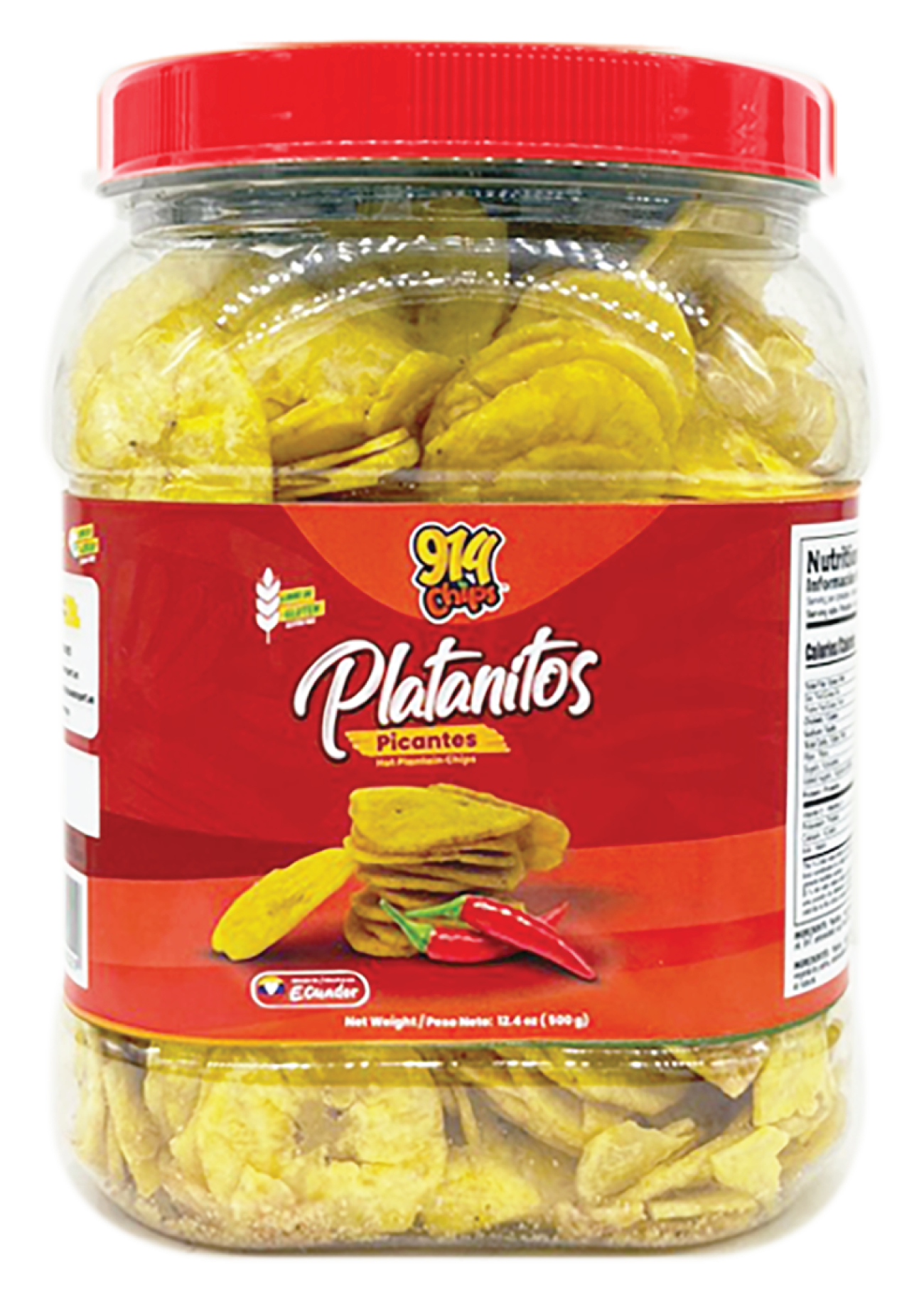 CRACKYS Hot Plantain Chips - 22 oz (625g)