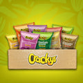 CRACKYS Variety Pack of 30 Assorted Chips Bags (2.65 oz) Plantain, Cassava, Taro, and Sweet Potato Chips